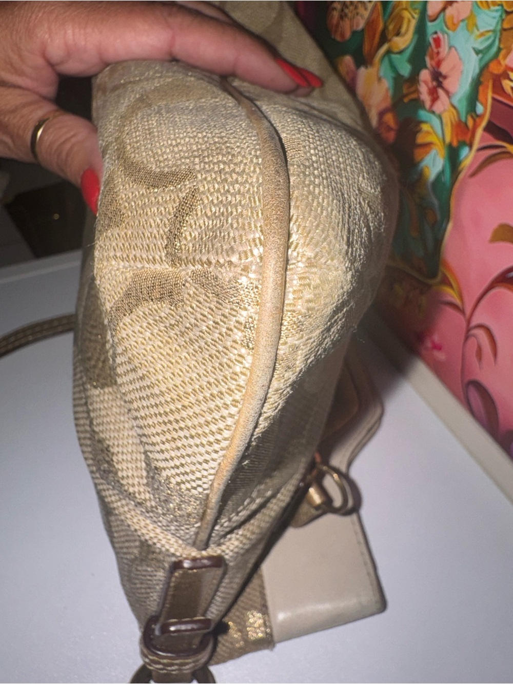 RARE COACH Bonnie Cashin EUC Condition Leather Trim 3 Way Bag - Picture 10 of 10